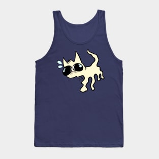 Anxiety Cat Colored Tank Top